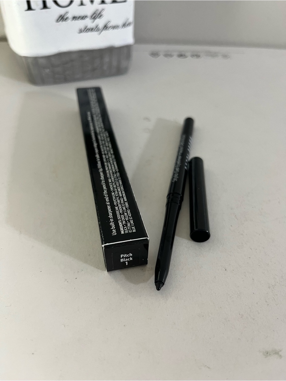 Pitch Black 1, Bobbi Brown Perfectly Defined Gel Eyeliner, Full Size, 0.01 OZ